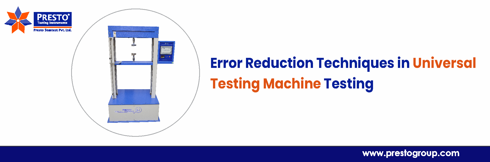 Error Reduction Techniques in Universal Testing Machine Testing