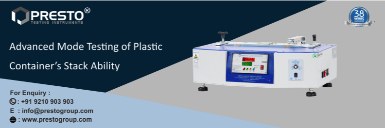 Stack Testing Testing Plastics Advanced Mode Testing of Plastic Container’s Stack Ability