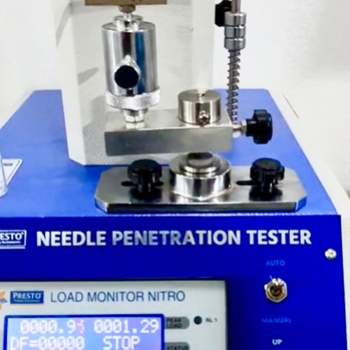 Vial stopper needle penetrability residual seal force and torque testing